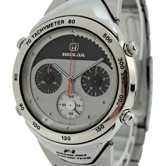 Seiko Honda 40.5mm Rare Limited Edition Quartz Chronograph Watch